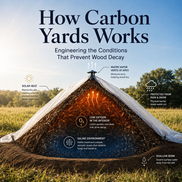 How Carbon Yards Works: Engineering the Conditions That Prevent Wood Decay
